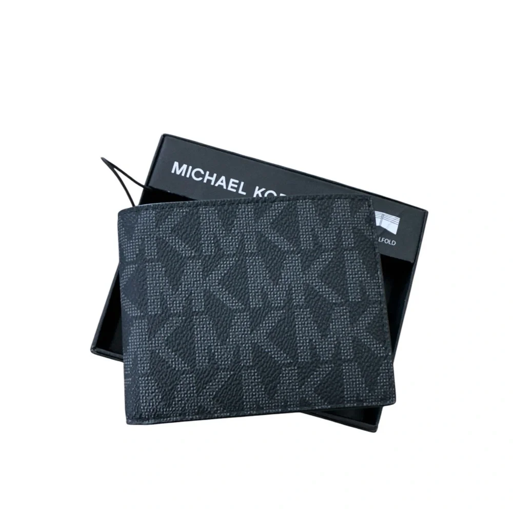 Michael Kors Jet Set Leather Bifold Wallet Black